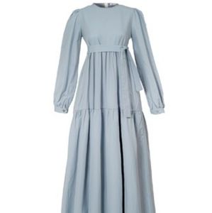 Blue long sleeve maxi dress